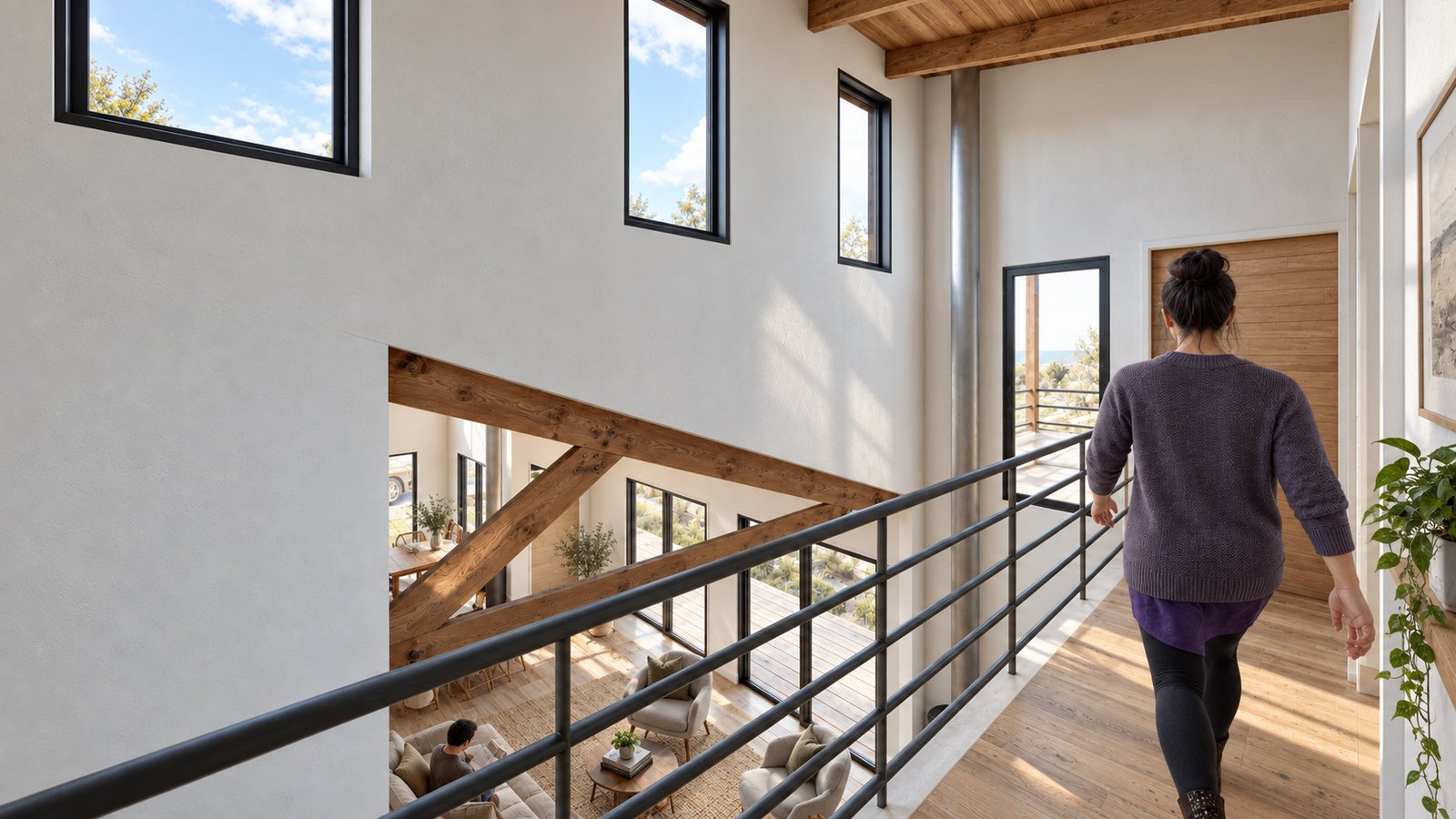 Vivienda Valdebenito, visualización 3D, vista 4