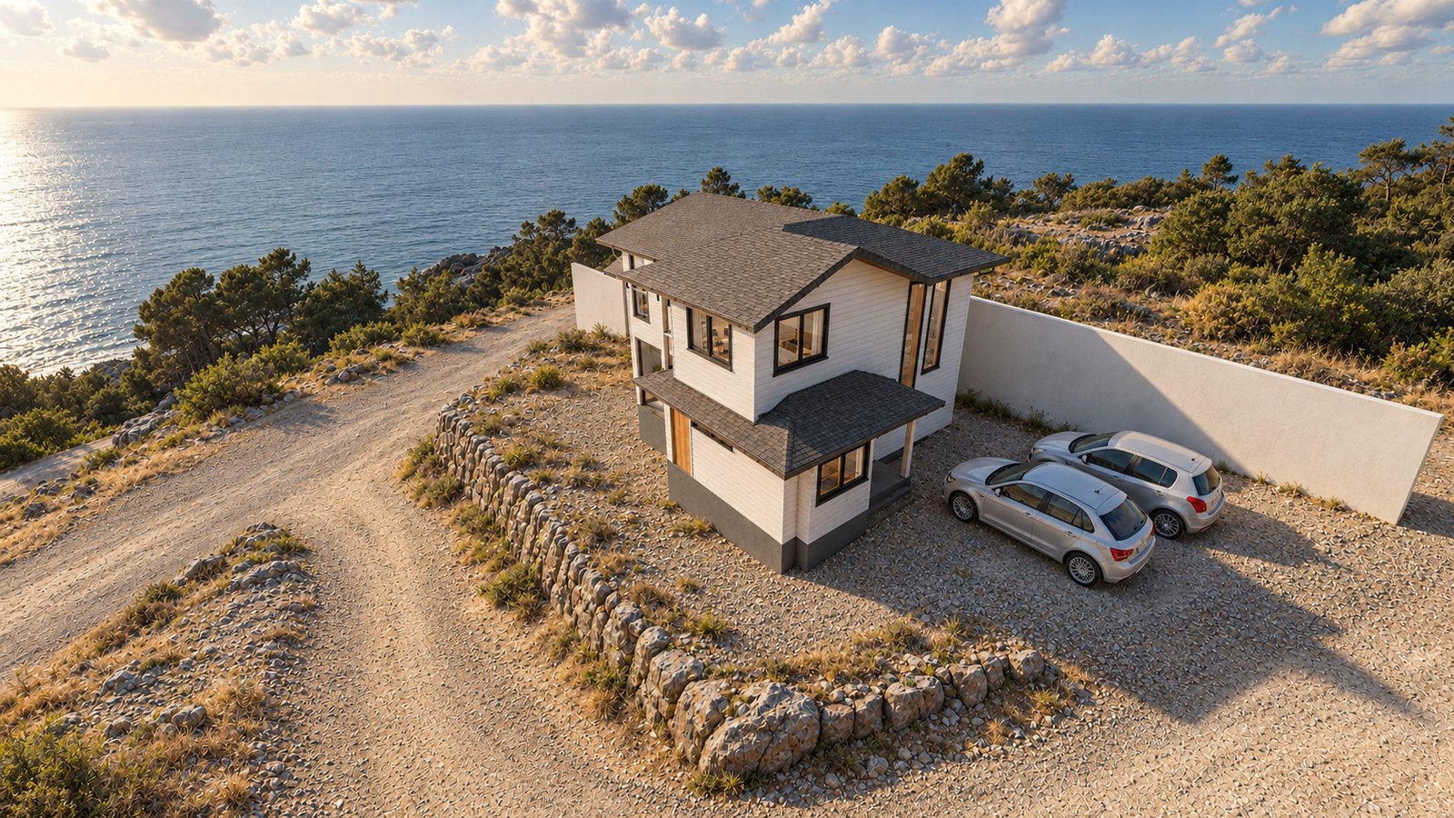 Vivienda Venegas, visualización 3D, vista 3