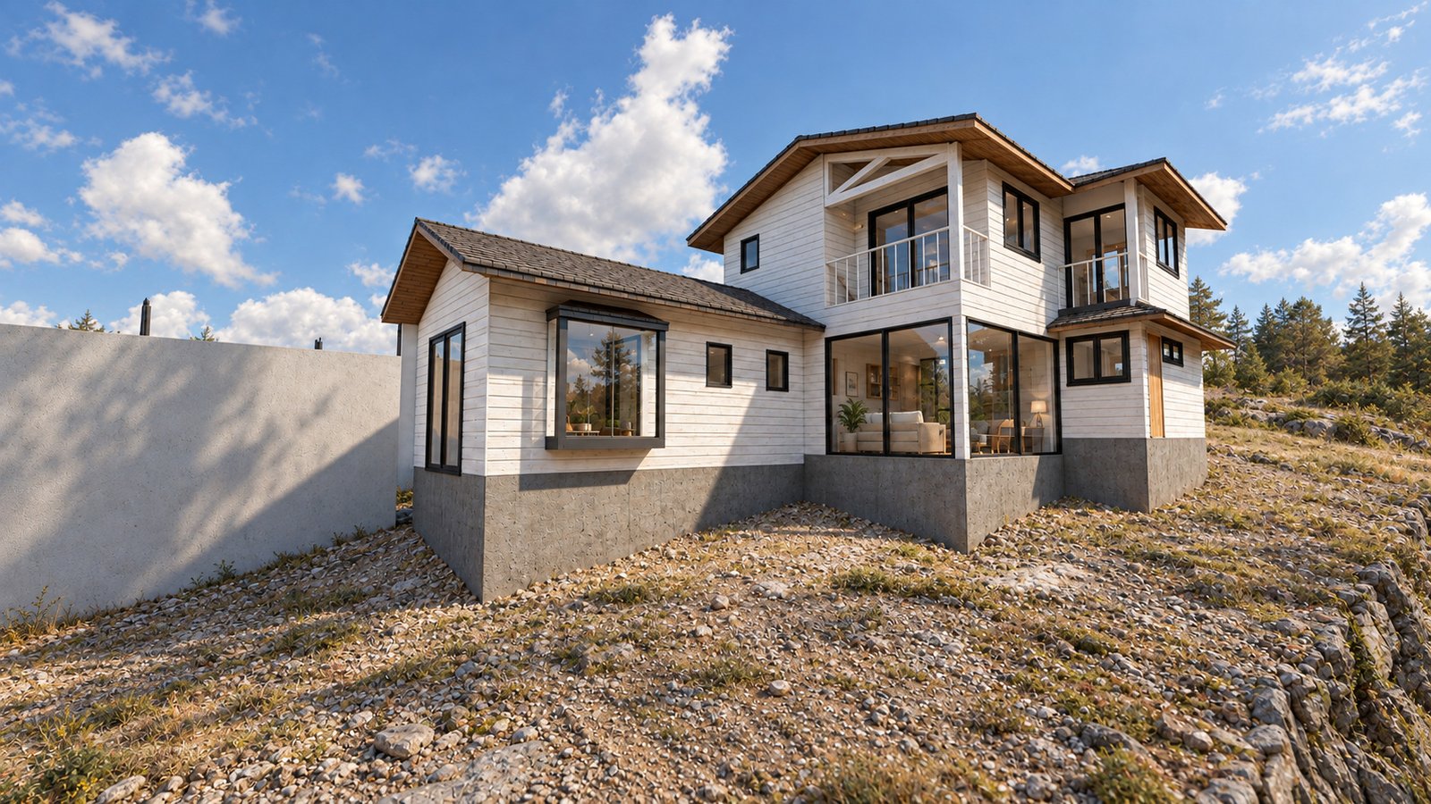 Vivienda Venegas, visualización 3D, vista 4